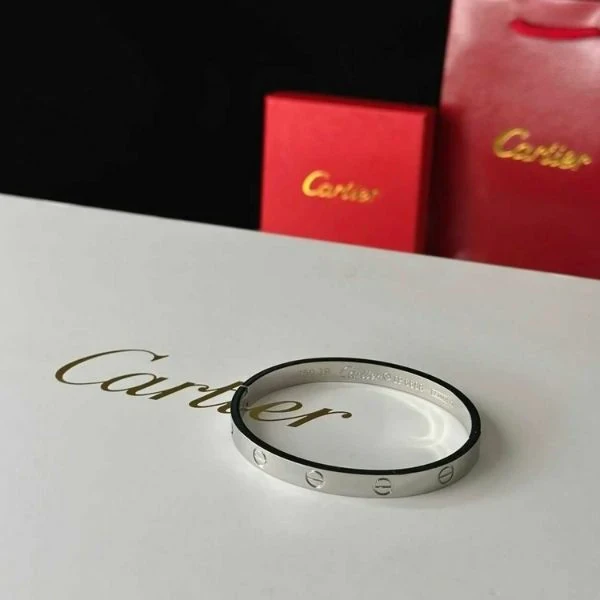 An Elegant Cartier Bracelet  Plated in Constant Silver